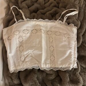 Revolve Privacy Please Lace Trimmed Crop Camisole